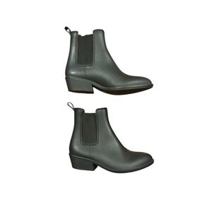 Jeffrey Campbell x Havana Last Rubber Chelsea‎ Rain Boots Black Women's Size 8